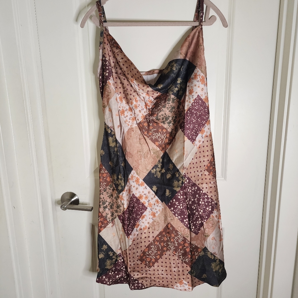 NWT Cider Multicolor Patchwork Dress Size 1XL